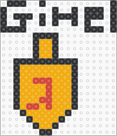 dreide!!!!!!!!! (LAST PART!!!) - orange,cotdhanukkah2025,dreidel,yellow