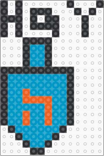 dreidel!! - light blue,cotdhanukkah2025,dreidel,blue