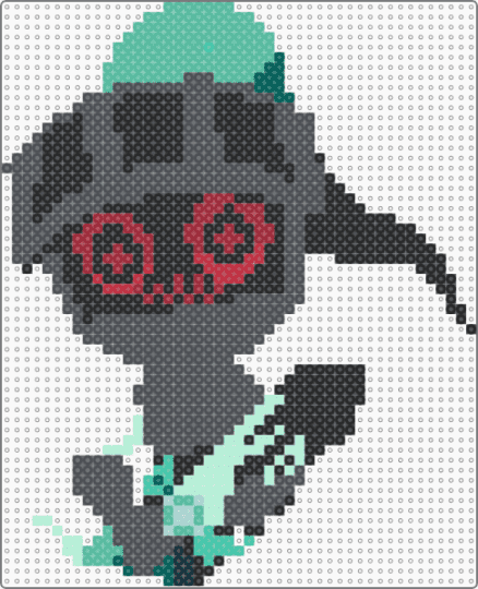 Twisted soulvester perler - Dw - gray,dandys world,cute,spooky,holiday,games