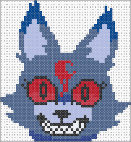twisted eclipse perler - Dw - blue,dandys world,spooky,animal
