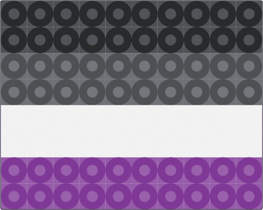 Ace / Asexual flag - purple,pink