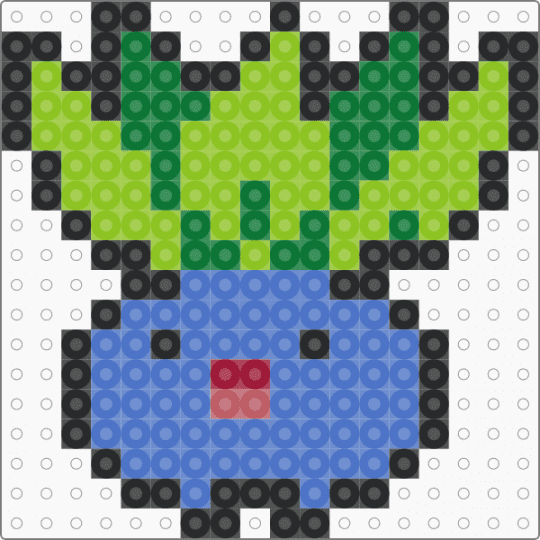 Oddish Chibi - blue,green