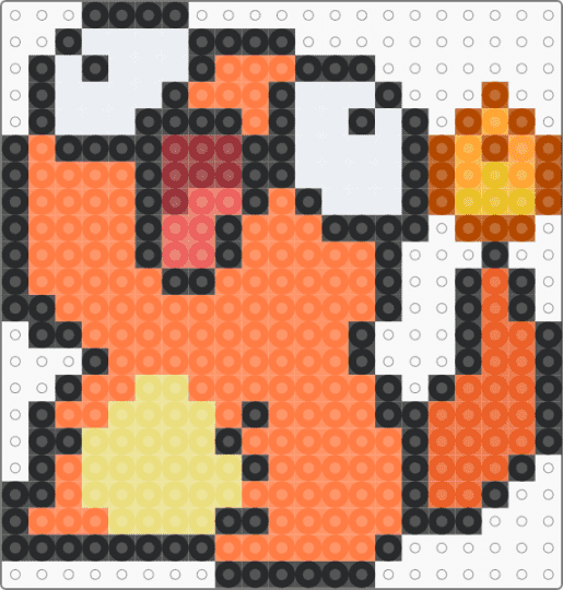 derp charmander (keychain edit) - orange