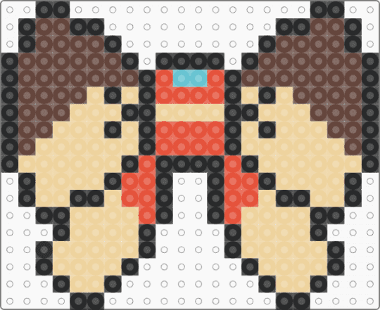 Moana Bow - beige, brown