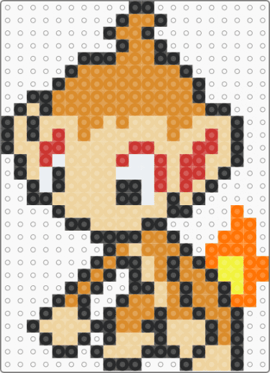 Chimchar - beige, orange