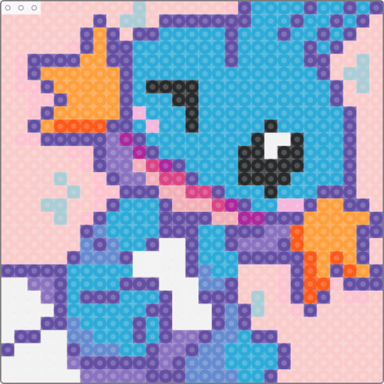 Mudkip - light blue,purple,beige