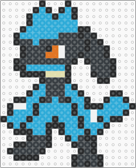 Riolu - black, light blue