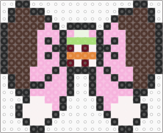 Nezuko Kamado - brown, pink