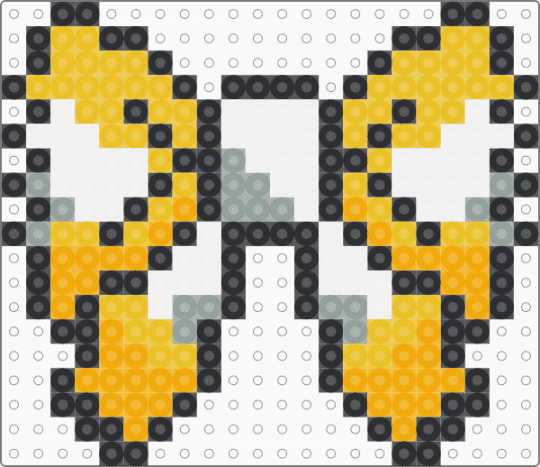Jolteon Bow - orange, yellow