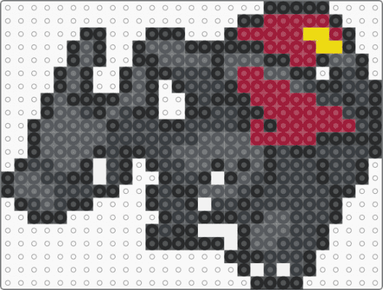 Shiny Charizard - black,red,gray
