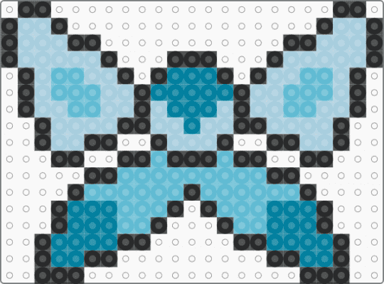 Glaceon Bow - light blue
