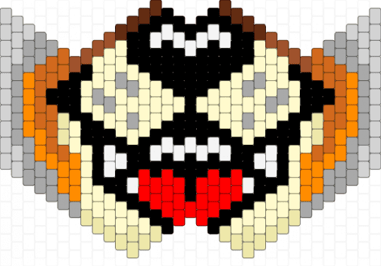Coyote Mask - beige,yellow,orange
