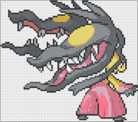 Mega Mawile - creature,gaming,video game,pokemon,gray,pink,mawile