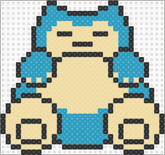 SNORLAX - Pokemon - beige,light blue,pokemon,snorlax,fyp