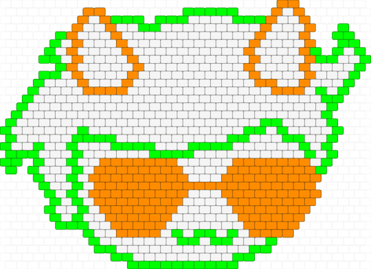 DavePeta charm! - orange,green,homestuck,charm,davepetasprite