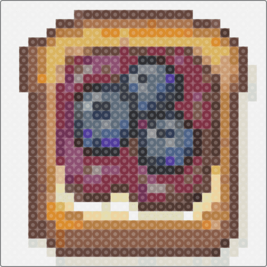 Blueberry Jam toast - tan,brown,orange,beige