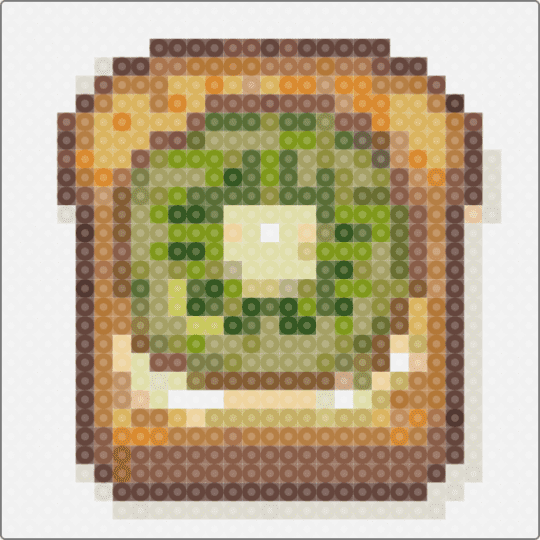 Kiwi on toast - tan,beige,gold