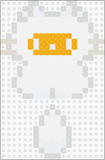 egg kitty - beige, orange, white