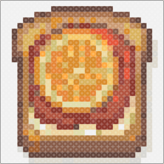 Blood orange on toast - tan,orange,beige,red