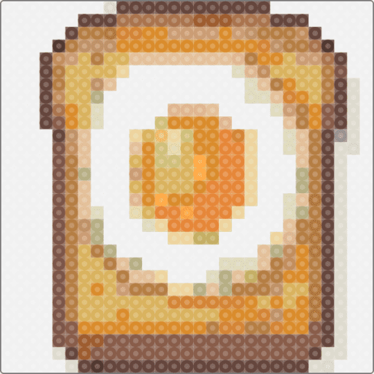 Egg on toast - beige,tan,orange