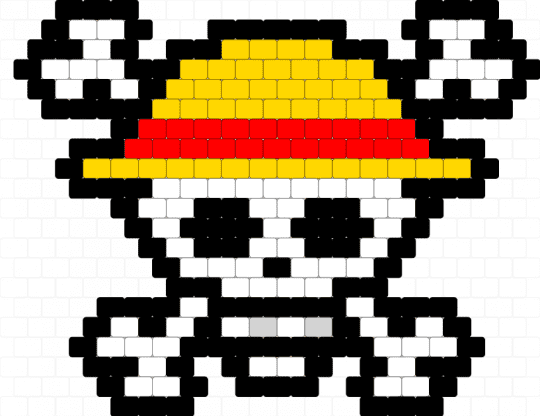 One Piece Skull ☠️ - yellow,red
