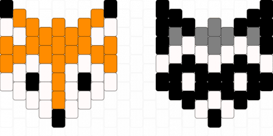 Fox & Racoon 2 - orange,cute,animal,beginners
