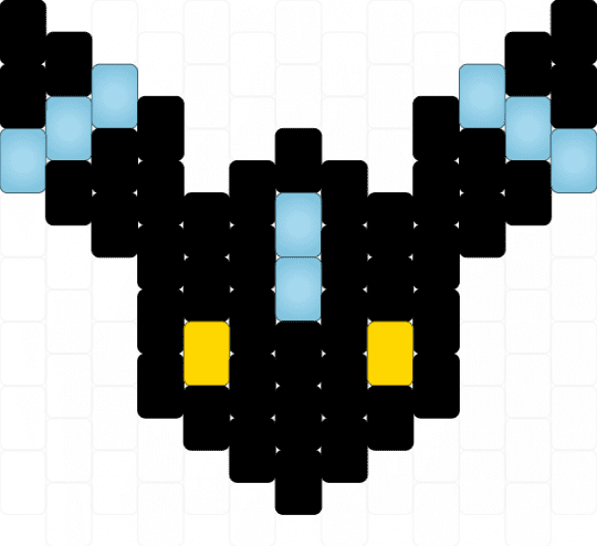 Umbreon – Nachtara - black,light blue,pokemon