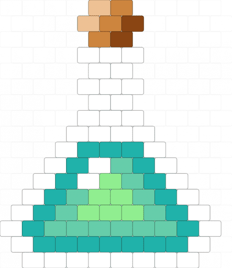 magic potion - white,teal