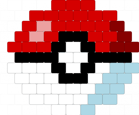 Pokeball - light blue,red