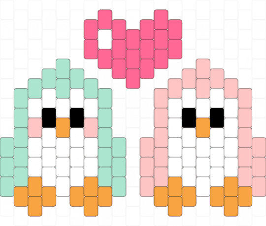 Penguin – love 💕 - light blue,beige,penguin,cute,animals,love