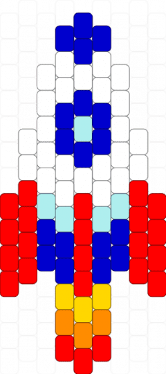 Small rocket - purple,red,rocket