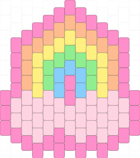 Rainbow cotton candy - pink,cotdcottoncandy