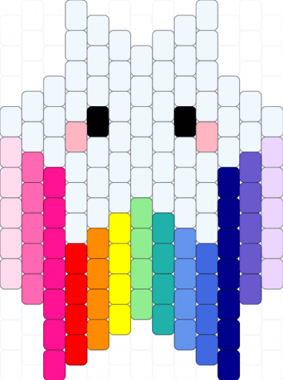 LEVEL-UP Star pastel blue - white,pink,blue,colorful