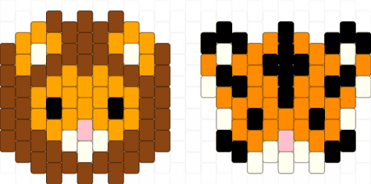 Lion & Tiger - orange,red,lion,tiger,cute,animals