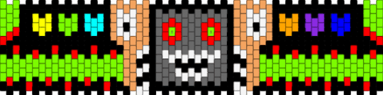 omega flowey - black,green,gray,colorful