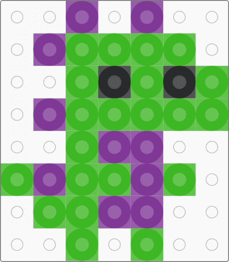 teeny dragon - green, pink