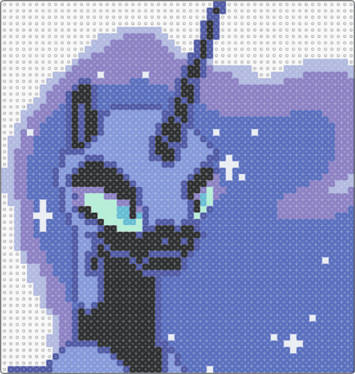 Nightmare moon MLP - pink,blue