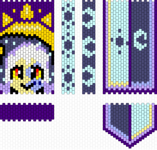 🌓The Collector themed bag/purse panels! - purple,light blue,toh,collector,the owl house,bag,panel,purse,moon,space
