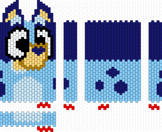🐾 Bluey bag/purse panels! - purple,light blue,bluey,bag,purse,panel,bingo,dog,show,cartoon