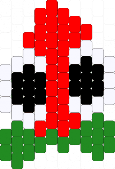 Strabby but smaller - bugsnax, green, red, strabby, strabbybugsnax