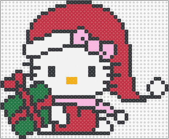 Hello Kitty Santa - red