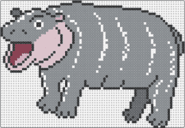 MOO DENG - moo deng,hippopotamus,animal,gray