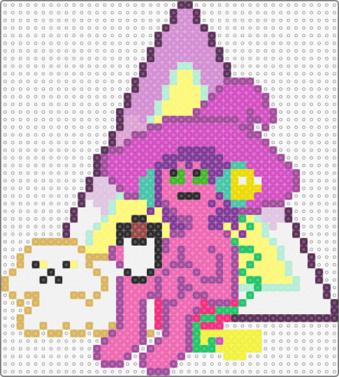 Clancy from Midnight Gospel - pink,yellow,midnight gospel,adult swim,cartoon,netflix,trippy