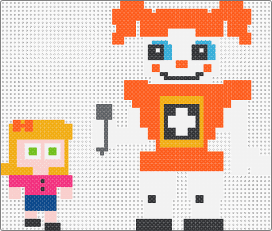 Circus baby from the sister location mini game - orange