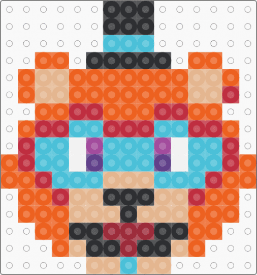 Glamrock Freddy - orange,red,beige,light blue