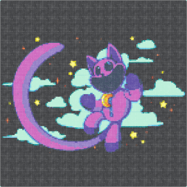 Catnap clouds big - catnap,smiling critters,poppy playtime,clouds,sky,dreamy,enchanted,stars,large,purple