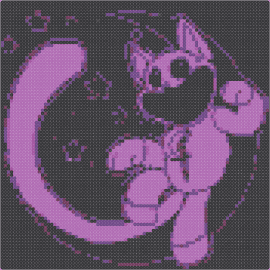 Catnap moon - catnap,smiling critters,poppy playtime,moon,video game,character,purple,black