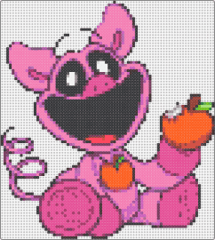 Pickypig cartoon - pickypiggy,smiling critters,poppy playtime,apple,video game,happy,character,smil
