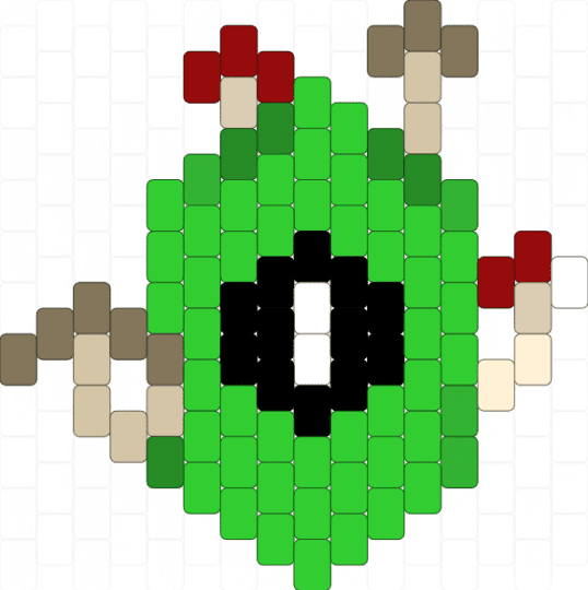 fungi alien charm - green,alien,mushroom,fungi