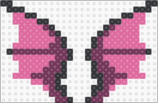 Bat wings {Perler} - pink,bat,black,purple,wing,bat wing,perler,cute